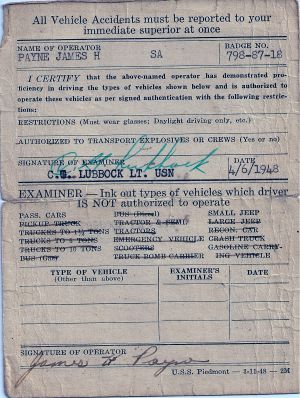 Payne License